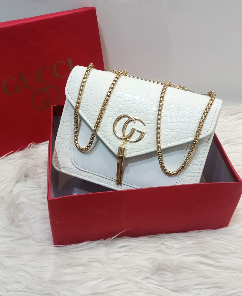 GUCCI Crossbody Luxury Bag White