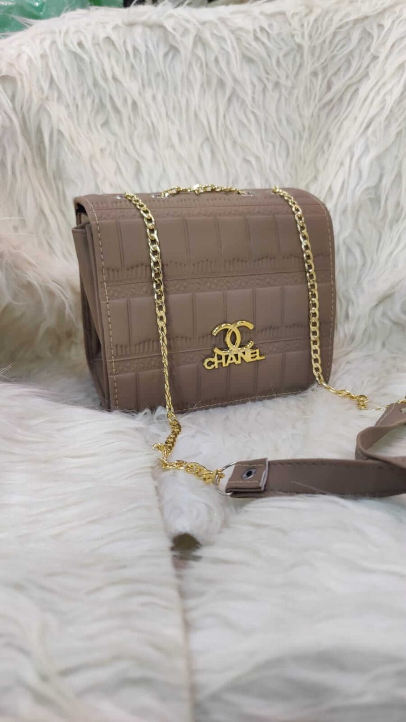 Chanel Supreme Quality Cross Body Bag Half Chain & Half Belt Bag Soft Leather Material Online In Pakistan