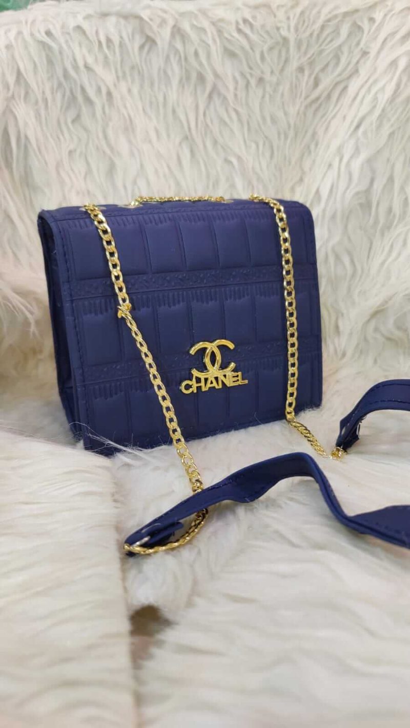 Chanel Supreme Quality Cross Body Bag Half Chain & Half Belt Bag Soft Leather Material Online In Pakistan